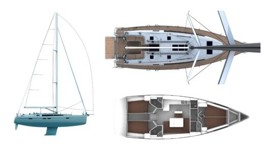 Sailboat Bavaria Cruiser 46 Plan du bateau