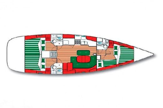 Sailboat Beneteau Oceanis 473 Plan du bateau