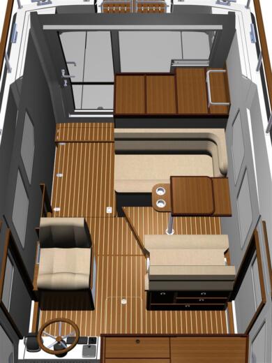 Motorboat Targa 27.2 Tarfish Plattegrond van de boot