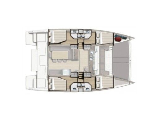 Catamaran Bali - Catana Bali 4.3 Boat design plan