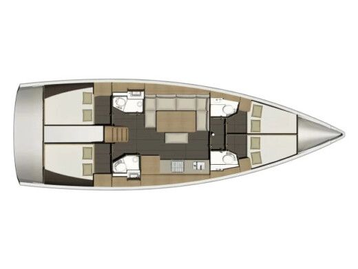 Sailboat Dufour Dufour 460 Gl Plan du bateau
