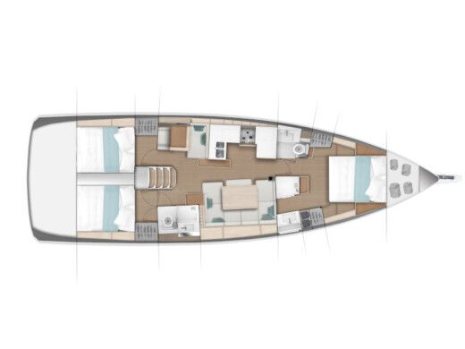 Sailboat Jeanneau Sun Odyssey 490 Boat design plan