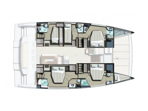 Catamaran Bali - Catana BALI 48 Planta da embarcação