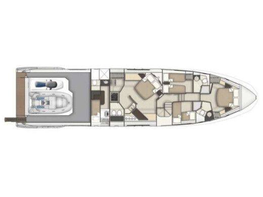 Motorboat  Azimut S7 boat plan