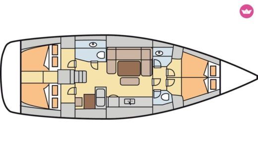 Sailboat DUFOUR Dufour 445 GL Boat design plan