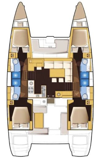 Catamaran Lagoon Lagoon 450f Boat design plan