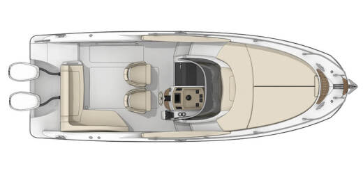 Motorboat Sessa Marine Key Largo 27 boat plan