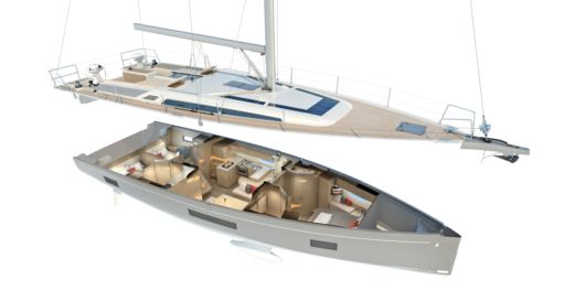 Sailboat Beneteau Oceanis 51.1 Planta da embarcação