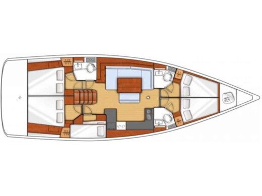 Sailboat  Oceanis 48 Plan du bateau