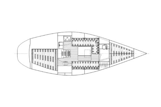 Sailboat Dehler Optima 101 Boat layout