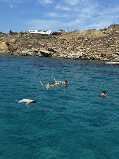 Míconos Sailboat traditional wooden boat alt tag text