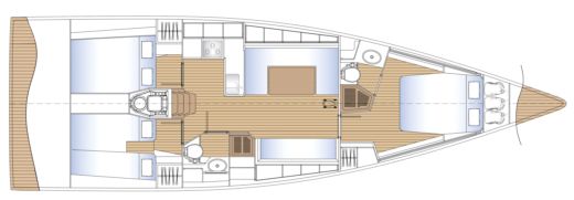 Sailboat Solaris 44 Plano del barco