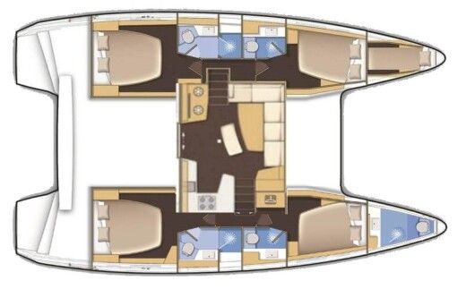 Catamaran Lagoon Lagoon 42 boat plan