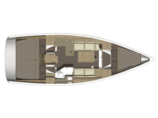 Sailboat DUFOUR 350 Grand Large Boat design plan
