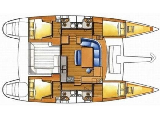 Catamaran Lagoon Lagoon 400 boat plan