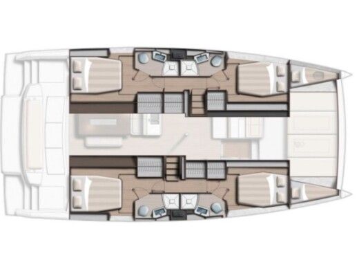 Catamaran  Bali 4.4 Plan du bateau