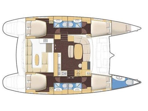 Catamaran LAGOON LAGOON 440 boat plan