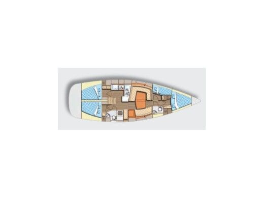 Sailboat Elan Elan Impression 434 Boat layout