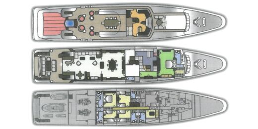 Sailboat Nautor Swan Swan 76 Planimetria della barca