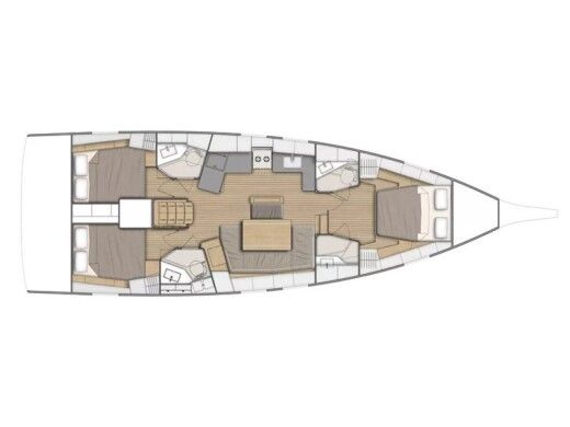 Sailboat  Oceanis 46.1 boat plan