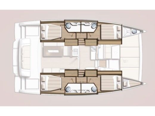 Catamaran  Bali 4.2 Plan du bateau