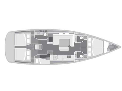 Sailboat Jeanneau Sun Odyssey 509 boat plan