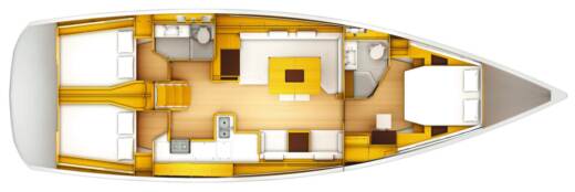 Sailboat JEANNEAU 509 boat plan