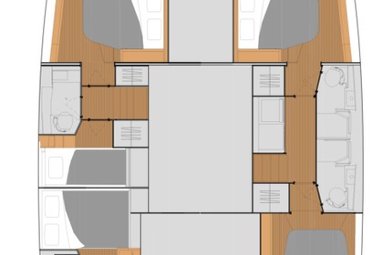 Location Catamaran Fountaine Pajot Fountaine Pajot Tanna 47 - 5 + 1 cab. Tunas do Paraná