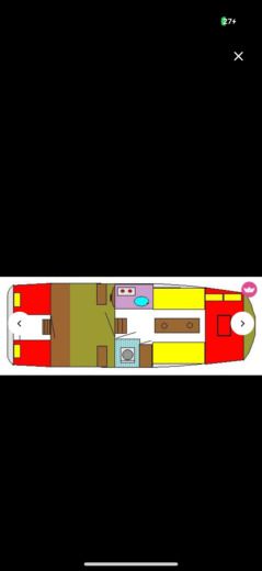 Motorboat Eistawerf Doerak 950 AK Planimetria della barca