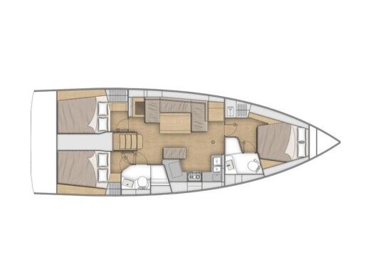 Sailboat  Oceanis 40.1 boat plan