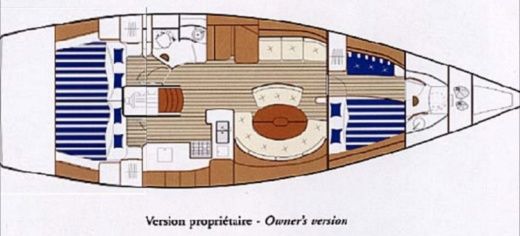 Sailboat BENETEAU First 47.7 S Racing Plan du bateau