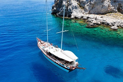 Location Goélette Wooden Sailing Yacht Rhodes