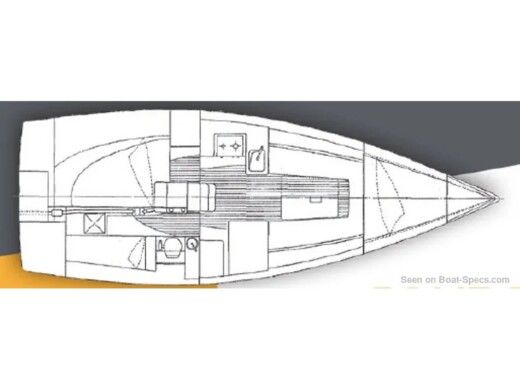 Sailboat  JPK 10.10 Boot Grundriss