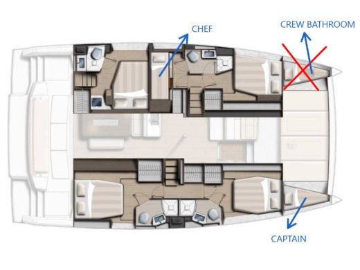 Catamaran Bali - Catana Bali 4.6 Boat layout