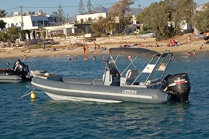 Hire RIB Eagle Parousis team Naxos