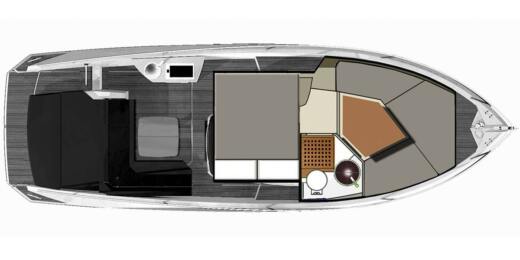 Motorboat Cranchi Endurance 30 Boat layout