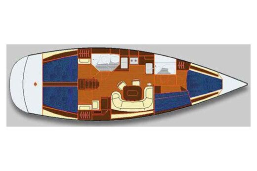 Sailboat Salona Salona 45 Boat design plan