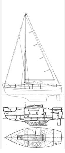 Sailboat Compromis 7,20 boat plan