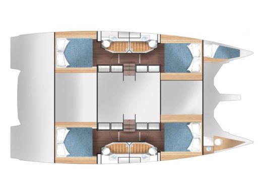 Sailboat  Cervetti 44 Power boat plan