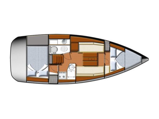 Sailboat JEANNEAU Sun Odyssey 30 i Plan du bateau