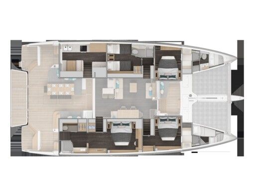 Catamaran  Lagoon 60 Boat design plan