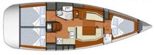 Sailboat Jeanneau Sun Odyssey 39i boat plan