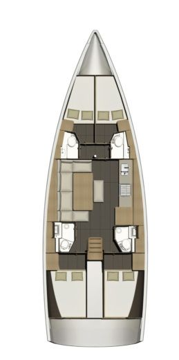 Sailboat DUFOUR 460 Grand Large BT boat plan
