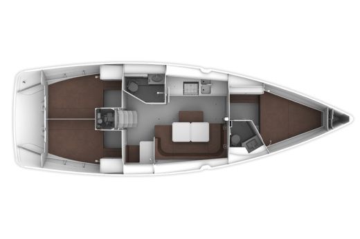 Sailboat Bavaria Cruiser 41 boat plan