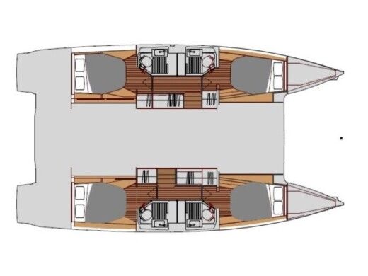 Catamaran Fountaine Pajot Astréa 42 boat plan