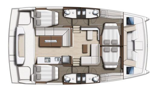 Catamaran  Bali Catspace Boat design plan