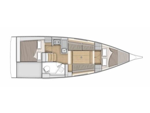 Sailboat Beneteau Oceanis 30.1 Plano del barco