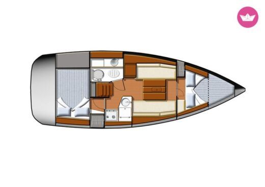 Sailboat JEANNEAU Sun Odyssey 30i DL boat plan