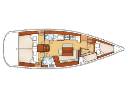 Sailboat BENETEAU Oceanis 43 BS Plan du bateau