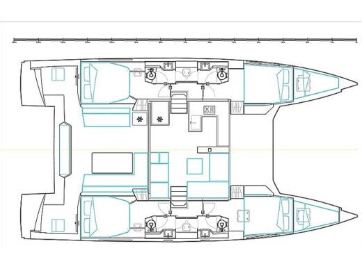 Catamaran  Nautitech 46 Open Plan du bateau
